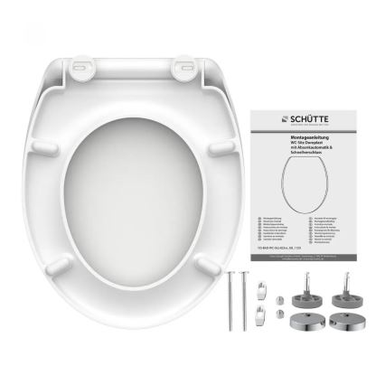 Schütte 82300-A - Abattant WC BLANC SoftClose en duroplast