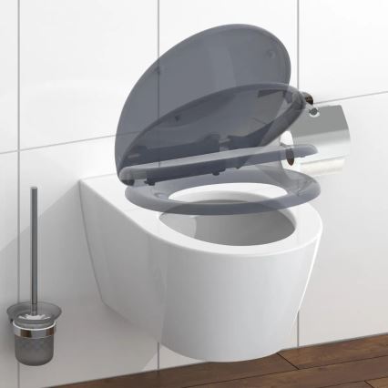 Schütte 82304-A - Abattant WC ANTHRACITE SoftClose en duroplast