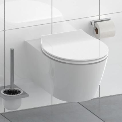 Schütte 82700 - Abattant WC SLIM BLANC SoftClose en duroplast