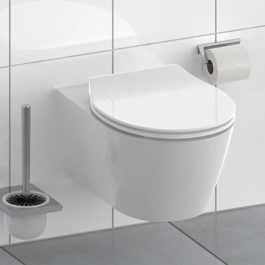 Schütte 82700 - Abattant WC SLIM BLANC SoftClose en duroplast