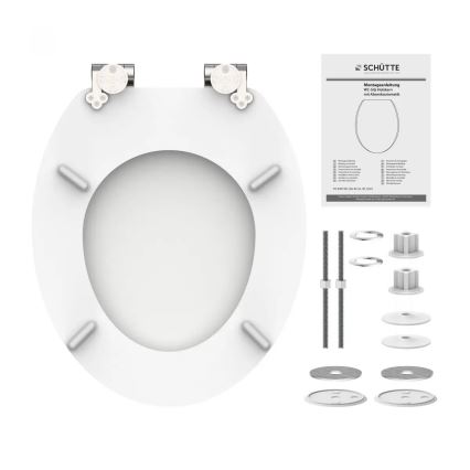 Schütte 84100-A - Witte WC-bril van MDF met SoftClose