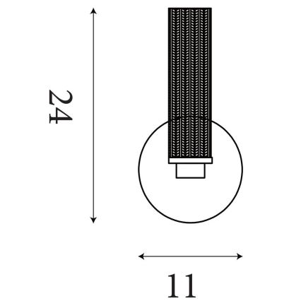Searchlight - Dimbare LED-wandlamp voor badkamer ABERDEEN LED/7W/230V IP44 messing