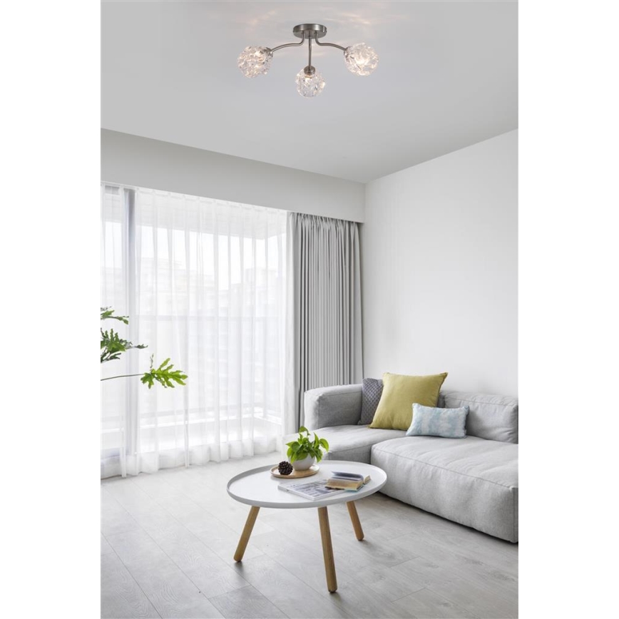 Searchlight - Plafonnière ASTRAL 3xG9/33W/230V mat chroom