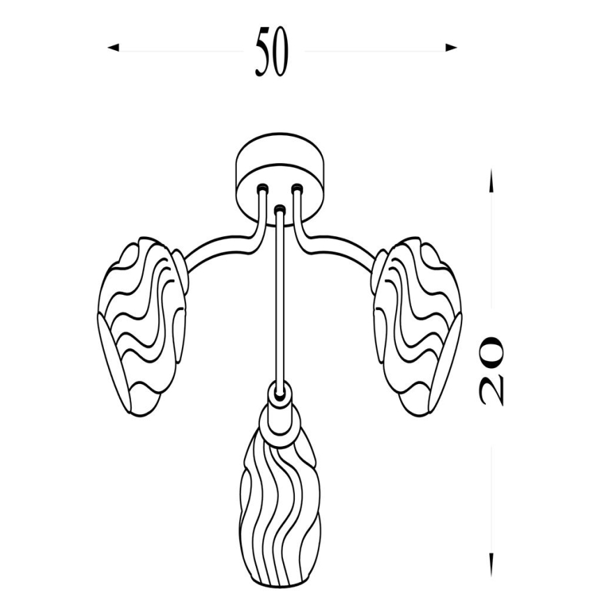 Searchlight - Plafonnière ASTRAL 3xG9/33W/230V mat chroom