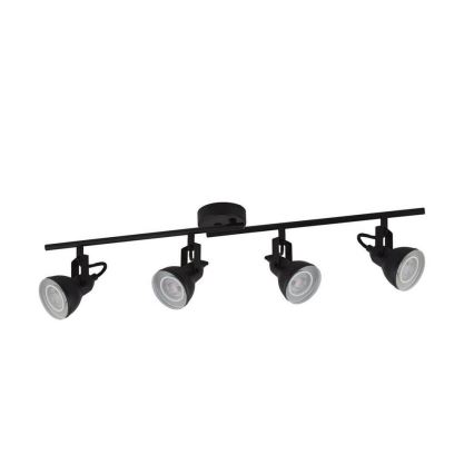 Searchlight - Spot de plafond FOCUS 4xGU10/50W/230V noir