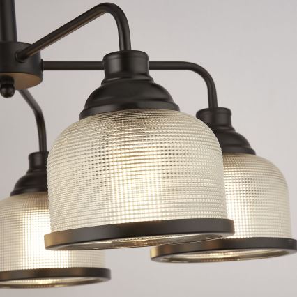 Searchlight - Hanglamp aan een ketting BISTRO 5xE27/60W/230V zwart