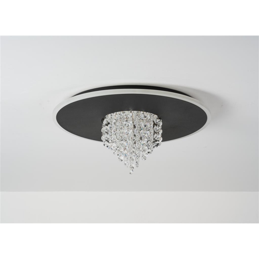 Searchlight - Plafonnier LED dimmable DELUGE LED/20W/230V Ø 31,5 cm noir