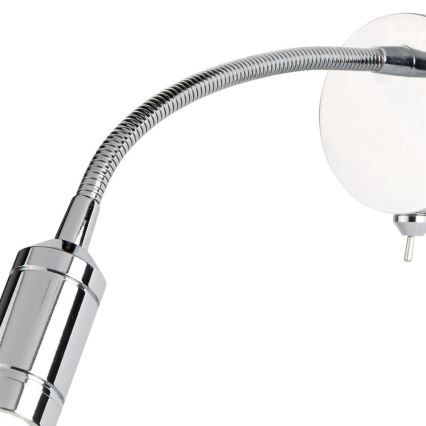 Searchlight - LED Flexibel klein lampje ADJU LED/1W/230V glanzend chroom