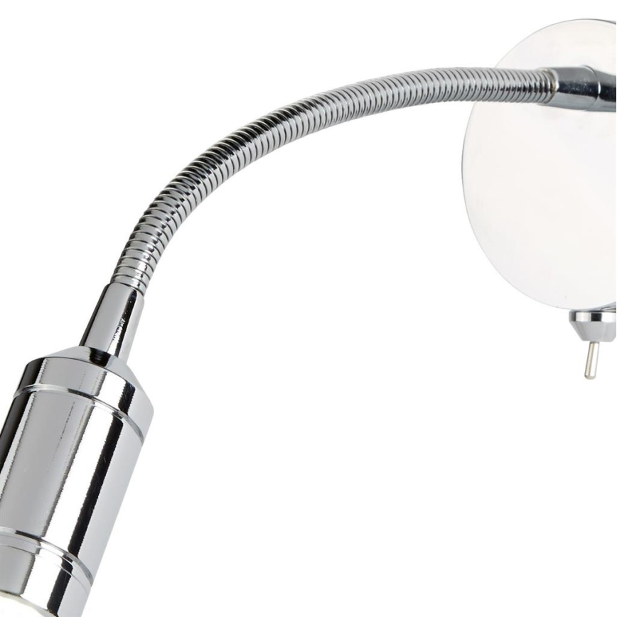 Searchlight - LED Flexibel klein lampje ADJU LED/1W/230V glanzend chroom