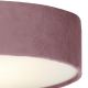 Searchlight - Plafondlamp DRUM PLEAT 2xE27/60W/230V roze