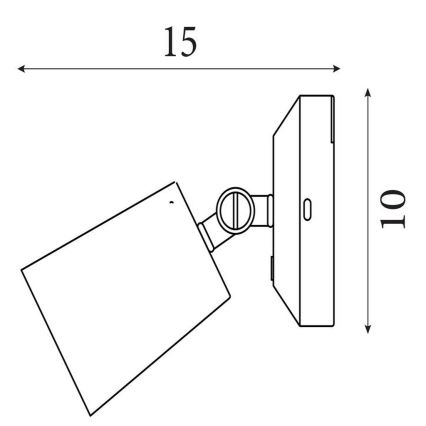 Searchlight - LED Dimbare oplaadbare muurlamp CONE LED/1,5W/5V goud