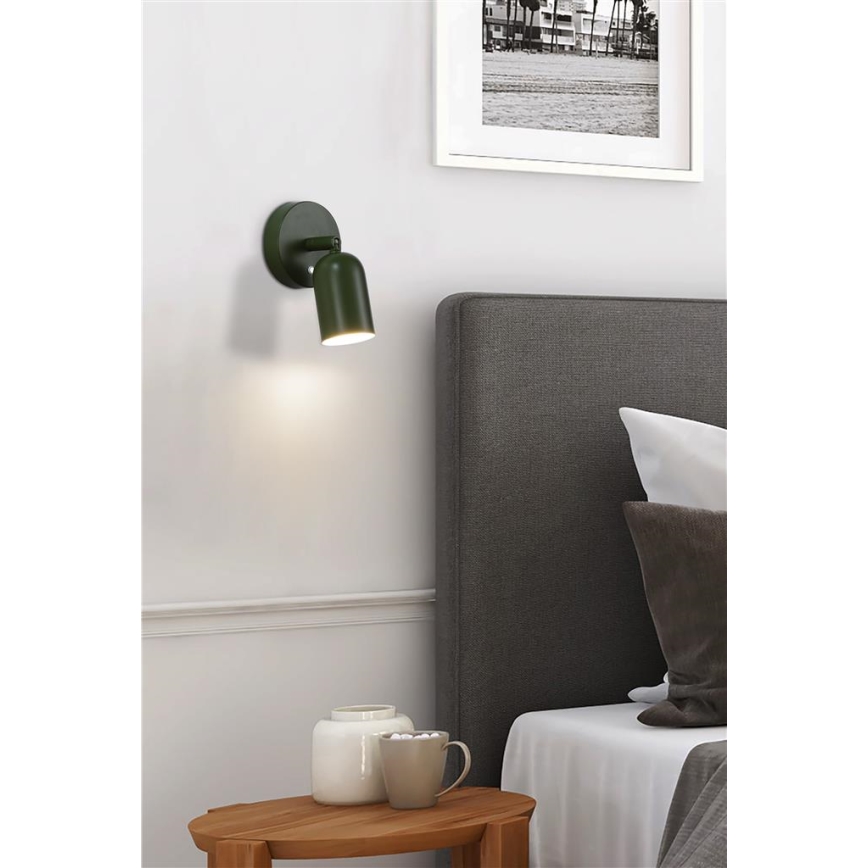 Searchlight - Applique murale LED rechargeable à intensité variable CONE LED/1,5W/5V verte