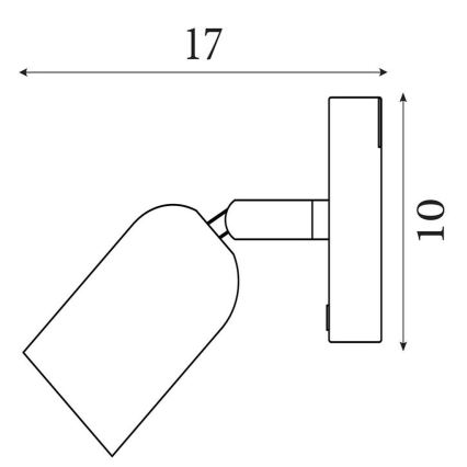 Searchlight - Dimbare oplaadbare LED-wandlamp CONE LED/1,5W/5V groen