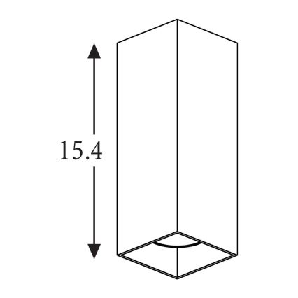 Searchlight - Applique murale DON 2xGU10/10W/230V noire
