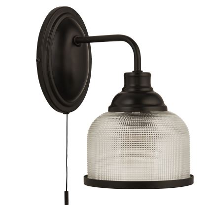 Searchlight - Applique murale BISTRO 1xE27/60W/230V noir