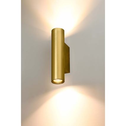 Searchlight - Wandlamp BEACON 2xGU10/10W/230V goudkleurig