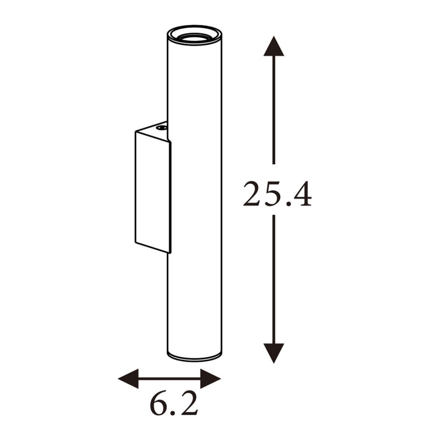 Searchlight - Applique murale BEACON 2xGU10/10W/230V marron