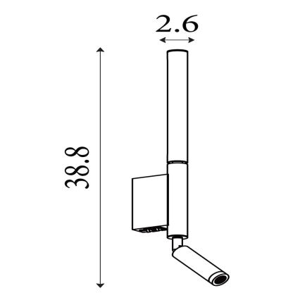 Searchlight - LED-spot ARCHITECT LED/7W/230V zwart