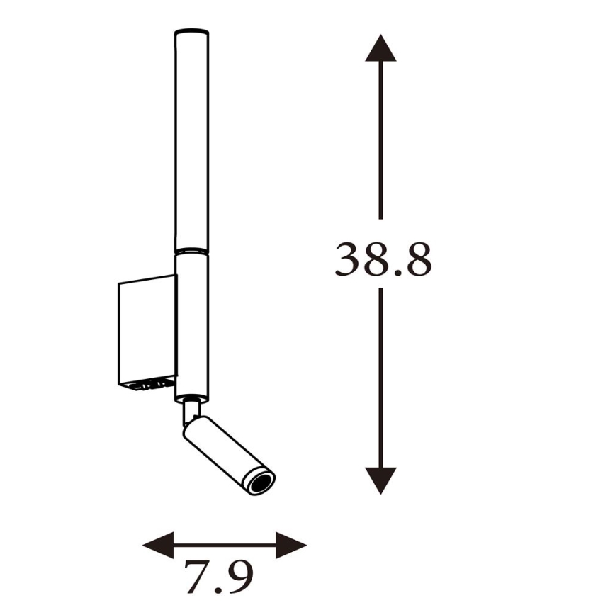 Searchlight - LED-spot ARCHITECT LED/7W/230V bruin