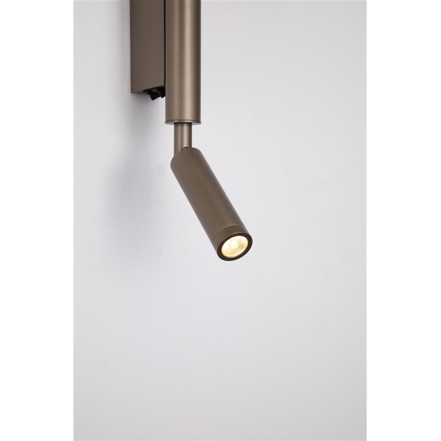 Searchlight - Spot LED ARCHITECT LED/7W/230V marron