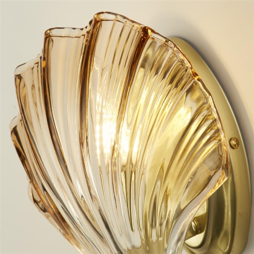 Searchlight - Muurlamp SHELL 1xG9/7W/230V rookglas