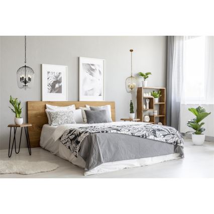 Searchlight - Hanglamp aan een ketting SHOWER 5xE14/60W/230V zwart