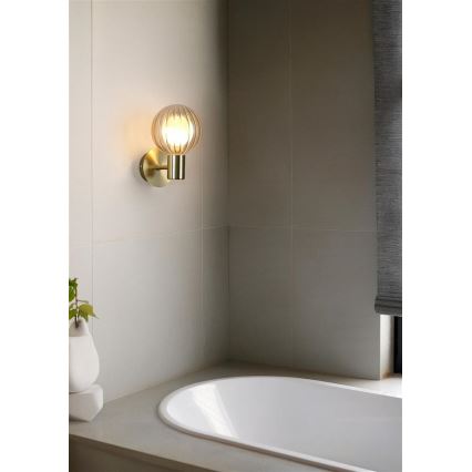 Searchlight - Applique murale LUMINSPHERE 1xG9/7W/230V laiton