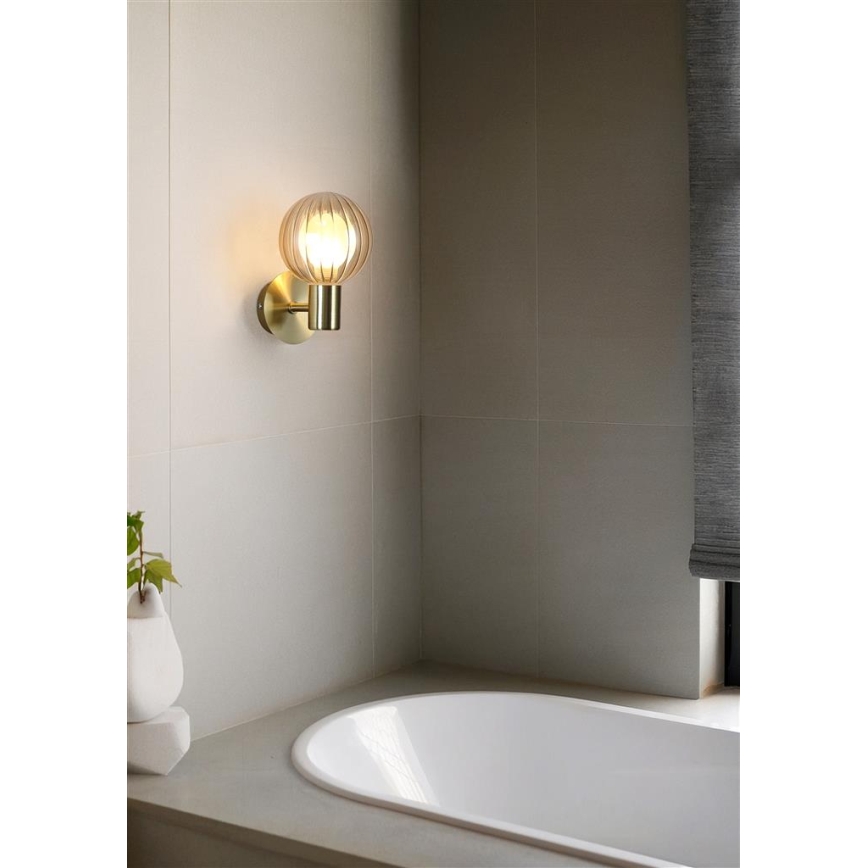 Searchlight - Applique murale LUMINSPHERE 1xG9/7W/230V laiton