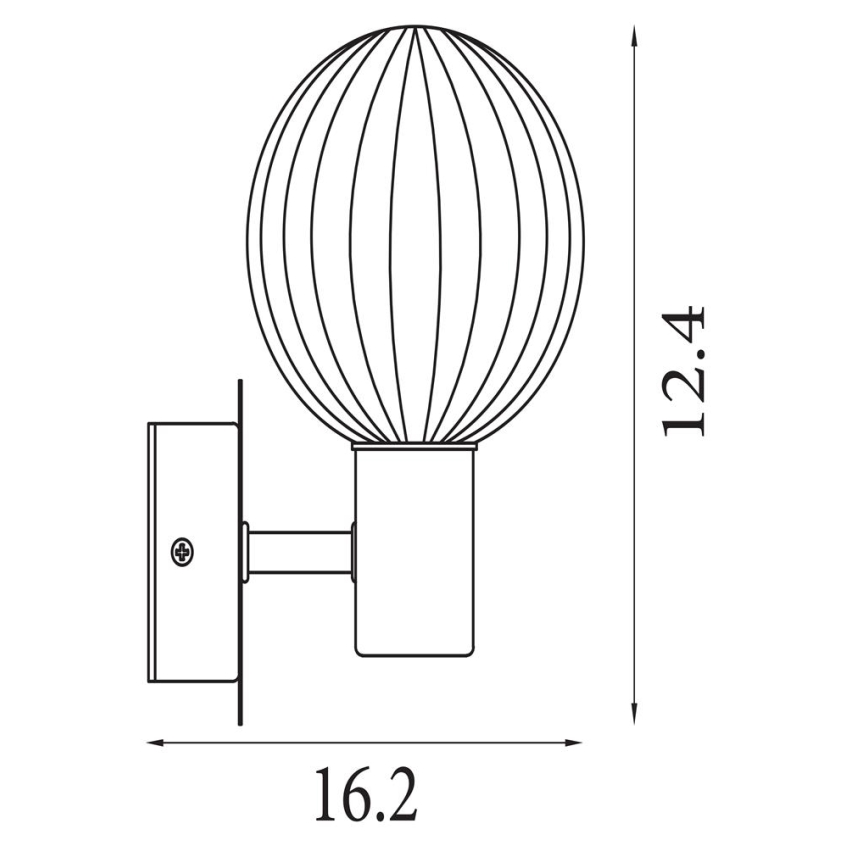 Searchlight - Applique murale LUMINSPHERE 1xG9/7W/230V laiton
