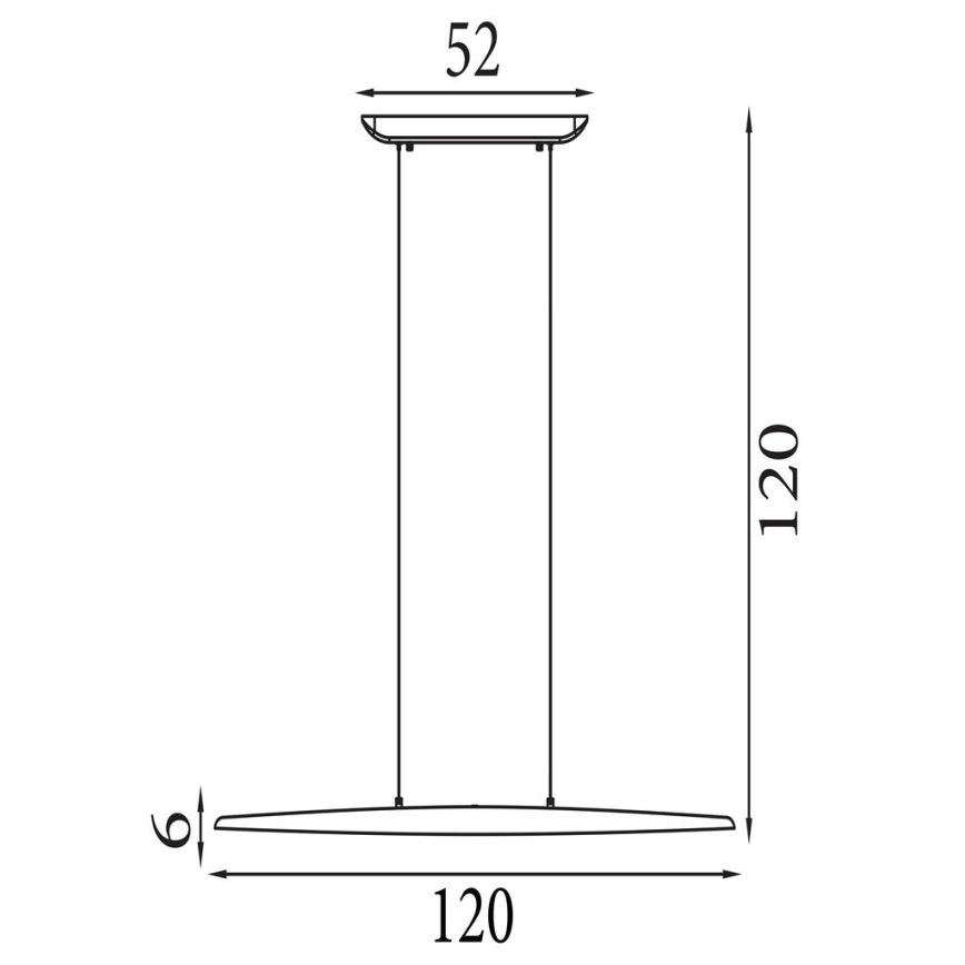 Searchlight - LED-dimbare hanglamp aan snoer KENZIE LED/29W/230V 2700/3000/4000K