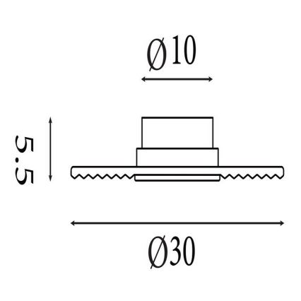 Searchlight - LED-dimbare wandlamp CLEO LED/9,4W/230V, messing