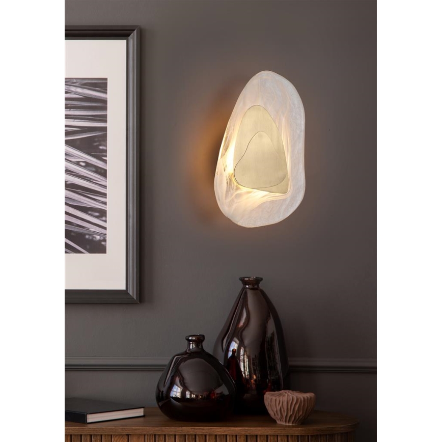 Searchlight - LED muurlamp DESTINY LED/8W/230V messing