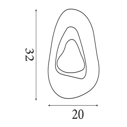Searchlight - LED-wandlamp DESTINY LED/8W/230V wit