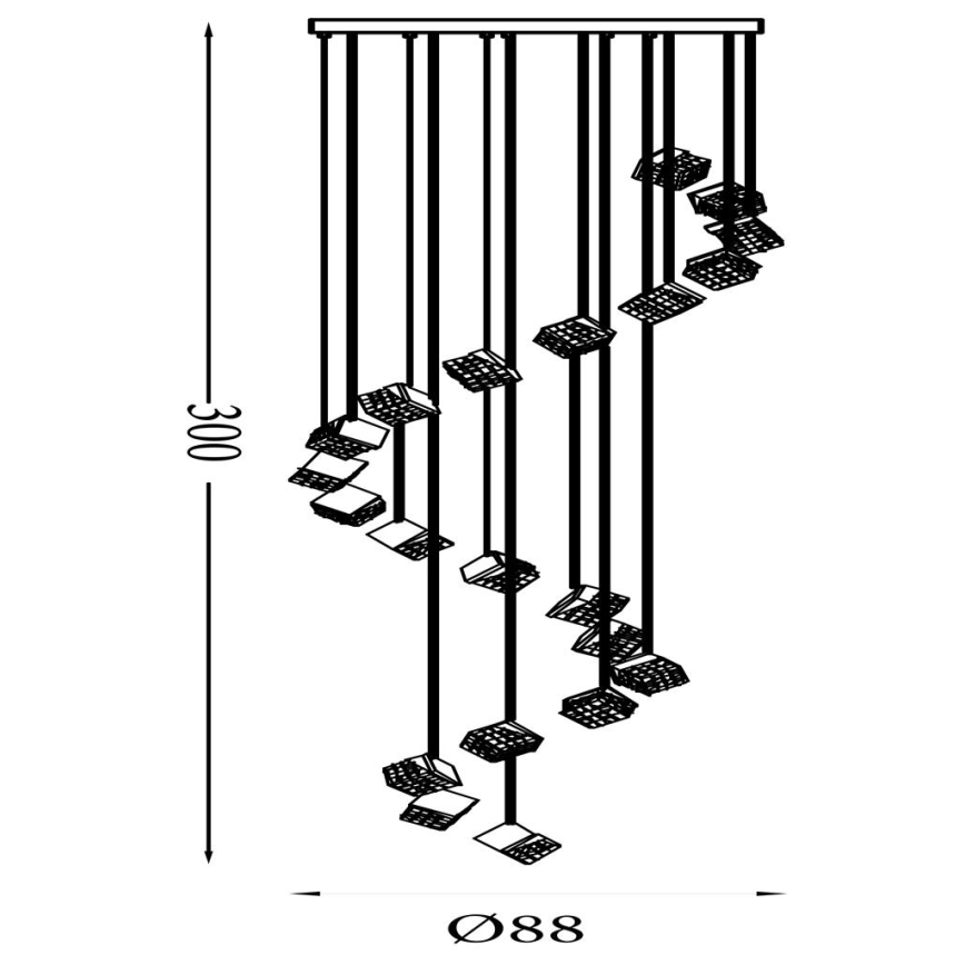 Searchlight - Plafonnier LED dimmable CUBOID LED/10,25W/230V 3000K