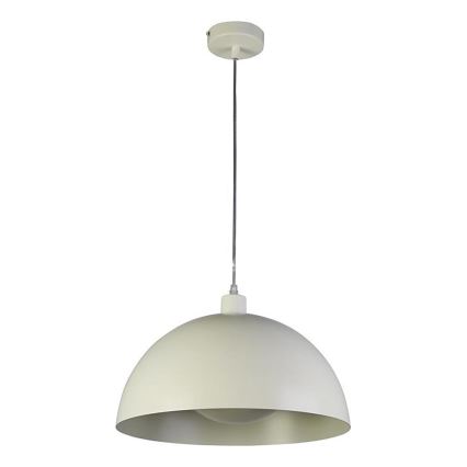 Searchlight - Hanglamp aan snoer MARS 1x E27/60W/230V Ø 25 cm crème