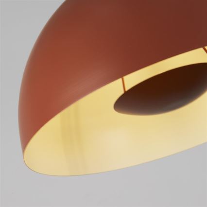 Searchlight - Hanglamp aan kabel MARS 1xE27/60W/230V Ø 25 cm baksteenrood