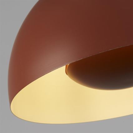 Searchlight - Hanglamp met kabel MARS 1xE27/60W/230V Ø 40 cm baksteenrood