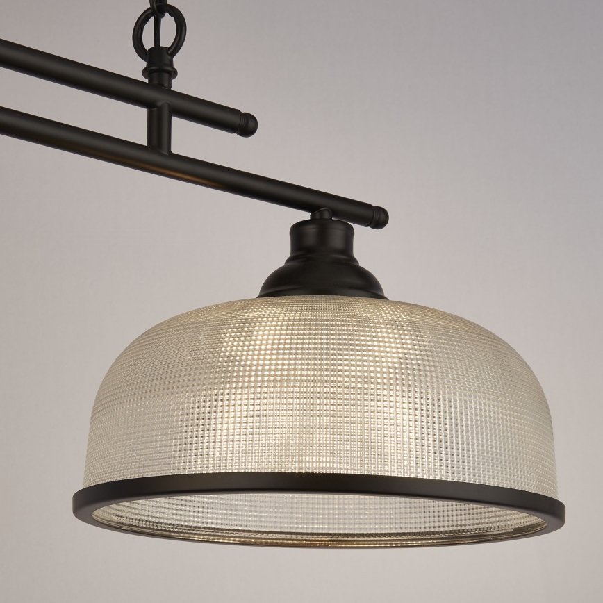 Searchlight - Hanglamp aan een ketting BISTRO 2xE27/60W/230V zwart