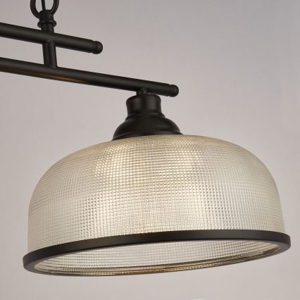 Searchlight - Hanglamp aan een ketting BISTRO 3xE27/60W/230V zwart