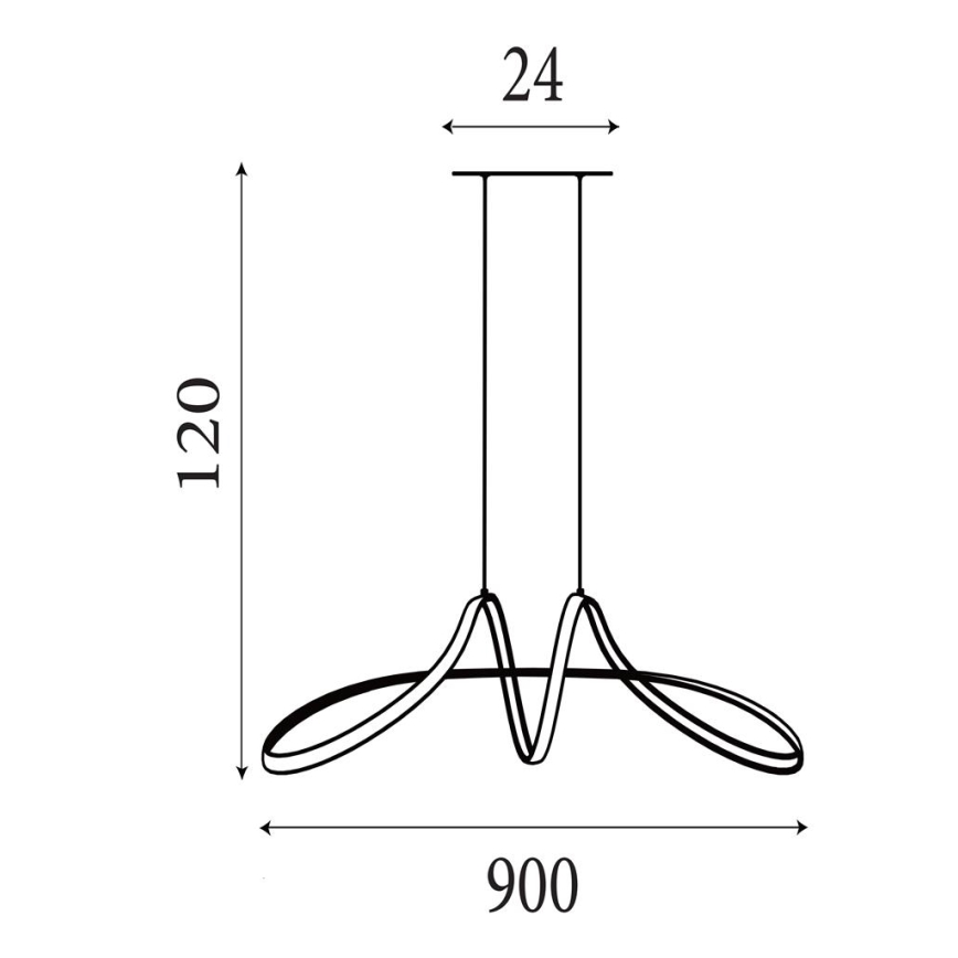 Searchlight - Suspension LED dimmable sur câble MAISIE LED/41W/230V