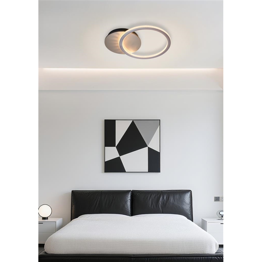 Searchlight - Dimbare LED-plafondlamp SPECS LED/18W/230V 3000K 35x45 cm messing