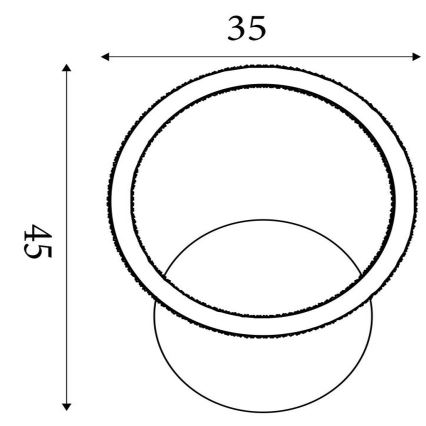 Searchlight - Dimbare LED-plafondlamp SPECS LED/18W/230V 3000K 35x45 cm messing
