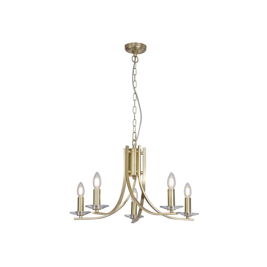 Searchlight - Kroonluchter aan ketting ASCONA 5xE14/60W/230V