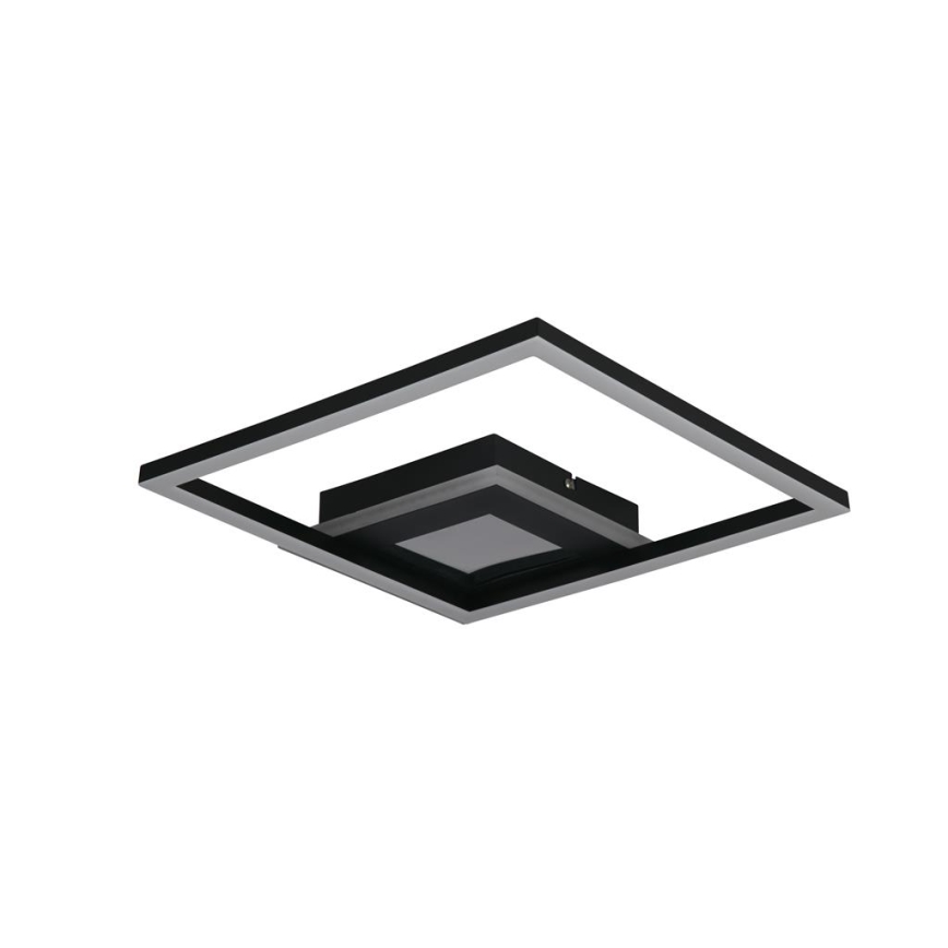 Searchlight - Dimbare LED-plafondlamp QUADRATE LED/24W/230V 36x36 cm zwart