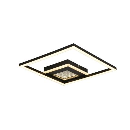 Searchlight - Plafonnier LED dimmable QUADRATE LED/24W/230V 36 x 36 cm noir