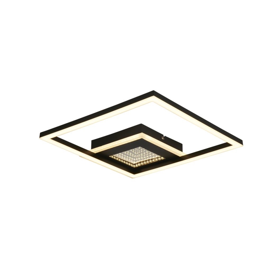 Searchlight - Plafonnier LED dimmable QUADRATE LED/24W/230V 36 x 36 cm noir