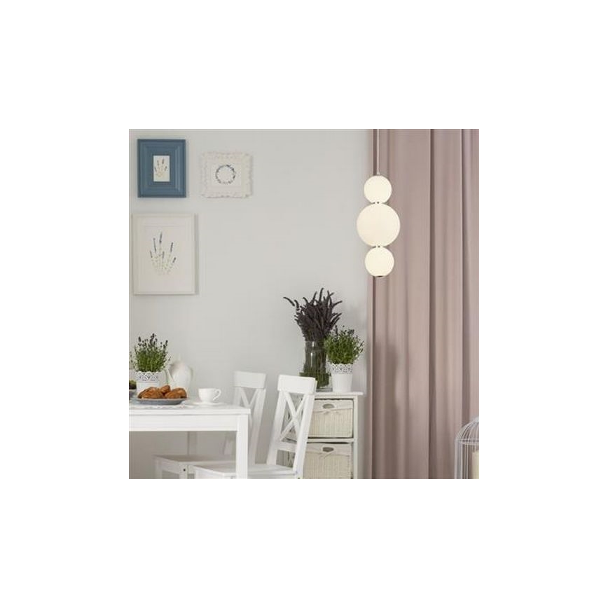 Searchlight - LED Hanglamp aan een koord SNOWBALL LED/18W/230V