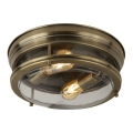 Searchlight 5182AB - Plafondlamp EDINBURGH I 2xE27/40W/230V brons