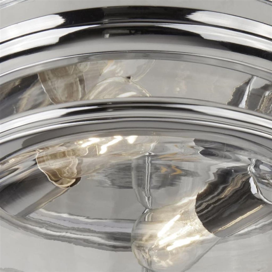 Searchlight - Plafondlamp EDINBURGH I 2xE27/40W/230V glanzend chroom