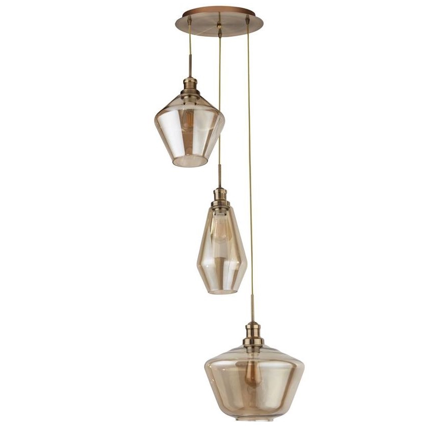 Searchlight - Hanglamp aan een koord MIA 3xE27/60W/230V messing